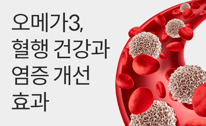 [오메가3 효능] 혈행 건강부터 염증 개선까지, 오메가3의 3가지 효능